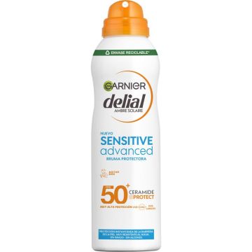 Garnier Delial Sensitive Advanced Ip50+ Bruma Para Pieles Sensibles, Claras EIntolerantes Al Sol. Pediátrico, 150Ml