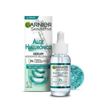 Garnier Sérum Hidratante Rellenador Aloe Hialurónico Con 3% Glicerina + ÁcidoHialurónico + Aloe Vera.