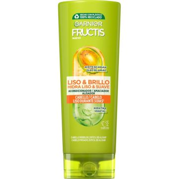 Garnier Fructis Liso & Brillo Acondicionador Pelo Liso, Rebelde O Difícil DeAlisar 250 Ml