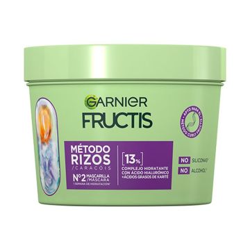 Garnier Fructis Método Rizos Mascarilla Nº2 Para Rizos Hidratados Durante 1Semana 370Ml
