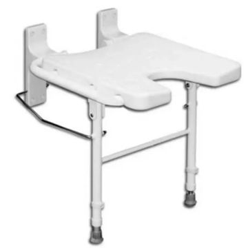 García 1880 Asiento De Ducha En U Abatible Con Patas