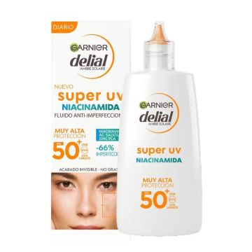Garnier Delial Super Uv Niacinamida Fps50+ Crema Fluida DiariaAnti-Imperfecciones