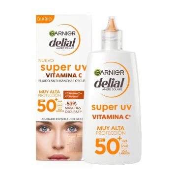 Garnier Delial Super Uv Vitamina C Fps50+ Crema Fluida Diaria Anti-ManchasOscuras