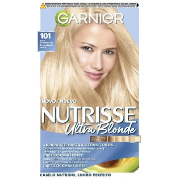 Garnier Nutrisse Aclarante Rubio Platino Ceniza Nº 101 , 160 ml
