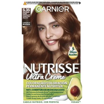 Garnier Nutrisse Coloracion Permanente Castaño Chocolate Tono 5,35 , 160 ml