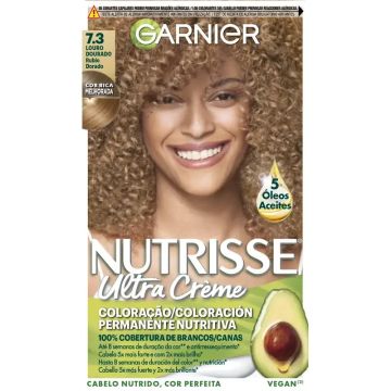 Garnier Nutrisse Coloracion Permanente Rubio Dorado Tono 7,3 , 160 ml