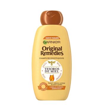 Garnier Original Remedies Champú Reparador Tesoros De Miel Para Cabello Seco YQuebradizo, 300 Ml
