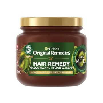 Garnier Original Remedies Mascarilla Nutrición Extrema Hair Remedy Con Aceite DeOliva, 340Ml
