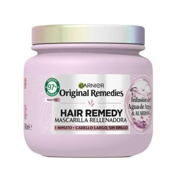 Garnier Original Remedies Mascarilla Rellenadora Con Infusión De Agua De ArrozCabello Largo, Sin Brillo