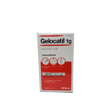 Gelocatil 1g Solución Oral, 10 Sobres