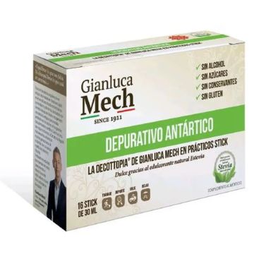 Gianluca Depurativo Antartico Stevia  16 sticks de 30 ml