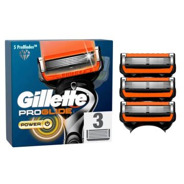 Gillette Proglide Power Recambios Para Maquinilla De Afeitar Para Hombre , 3unidades