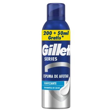 Gillette Series Espuma De Afeitar Suavizante Con Manteca De Cacao , 250 ml