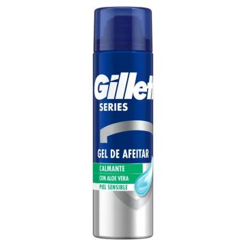 Gillette Series Gel De Afeitar Calmante Con Aloe Vera , 200 ml