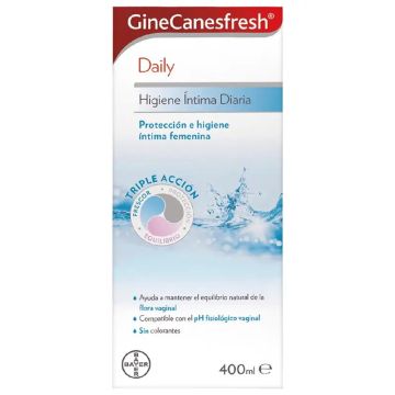GineCanesfresh Gel Higiene Íntima Diaria, 400 ml