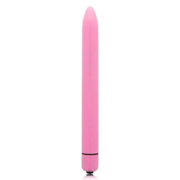Glossy Slim Vibrador Rosa Intenso