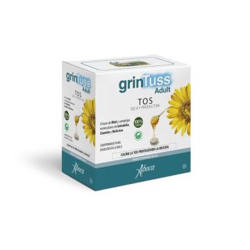 Aboca Grintuss Adult Alivio De La Tos Seca Y Tos Productiva Hidratación YEliminación Del Moco 20 comprimidos