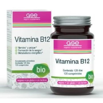 Gse Vitamina B12 120 Comprimidos Bio Vegan