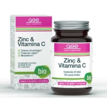 Gse Zinc+Vitamina C 60 Comprimidos Bio Vegan