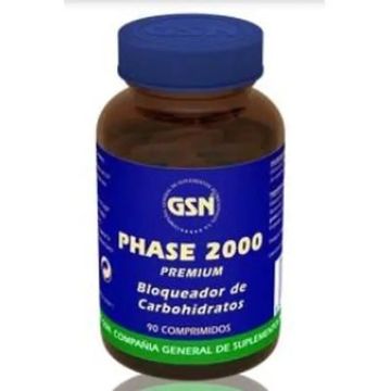 Gsn Phase 2000 Premium Bloqueador Carbohidrat 90 Comprimidos