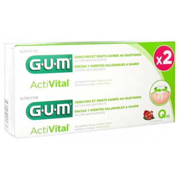 Gum Activital Duo Pack Gel Dentifrico 2X75Ml