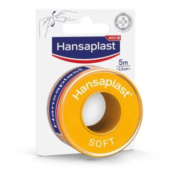 Hansaplast Soft Esparadrapo Soft 5 M X 2,5 Cm , 1 unidad
