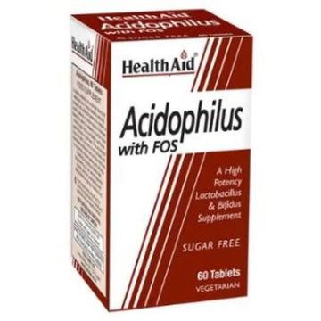 Health Aid Acidophilus Mega Potency With Fos 60Comp.