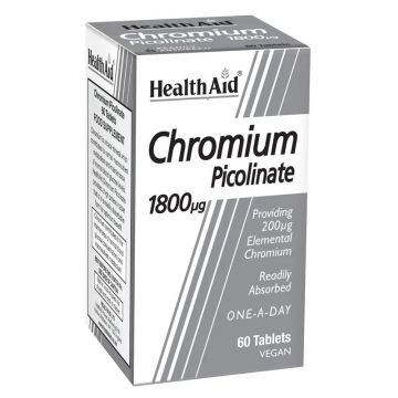 Health Aid Cromo Picolinato 200 Mcg 60 Comprimidos