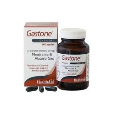 Health Aid Gastone (Carbon Puro) 260Mg. 60Cap.