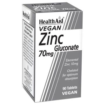 Health Aid Gluconato De Zinc , 90 comprimidos