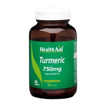 Health Aid Turmeric Root Curcuma, 60 Cápsulas