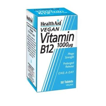 Health Aid Vitamina B12 1.000 Mg, 50 Comprimidos