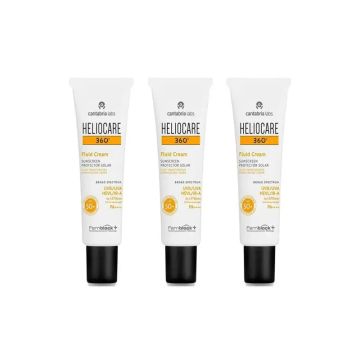 Heliocare 360º Fluid Cream Spf 50+, 3X50 Ml