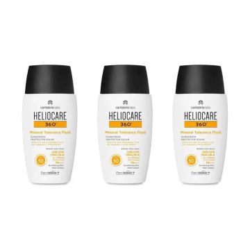Heliocare 360º Mineral Tolerance Fluid Spf50, 3X50 Ml