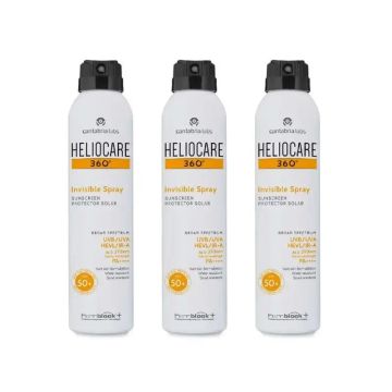 Heliocare 360º Spray Invisible Protector Spf 50+, 3X200 Ml