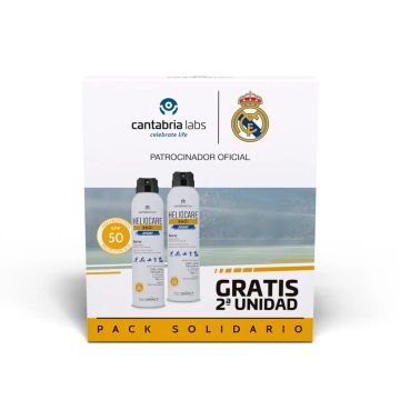Heliocare Pack Real Madrid 360º Sport Spray Spf50, 2 x 100 ml