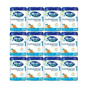 Hero Baby Nutrasense Premium Leche Infantil 1 , 12 x 800 gr
