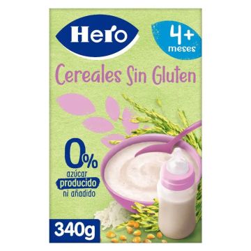 Hero Baby Papilla De Cereales Cereales Sin Gluten 340G