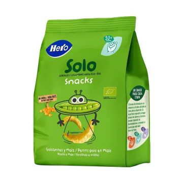Hero Baby Snacks Solo Guisantes Y Maíz 40G