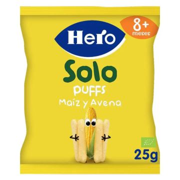 Hero Baby Snacks Solo Puffs Maíz Y Avena 25G