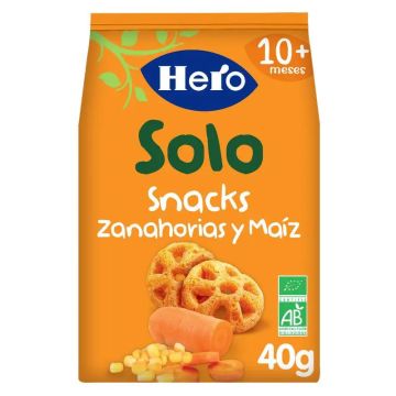 Hero Baby Snacks Solo Zanahoria Y Maiz 40G