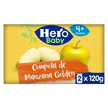 Hero Baby Tarrito Compota De Manzana 2X120G