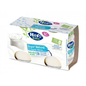Hero Baby Tarrito Yogur Natural, 2X120g
