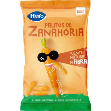 Hero Snack Kids Palitos Zanahoria , 30 gr
