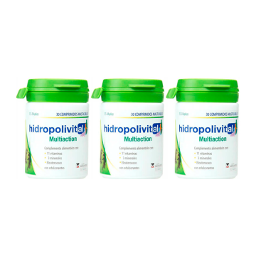 Hidropolivital Triplo Multiaction 3 x 30 comprimidos Masticables