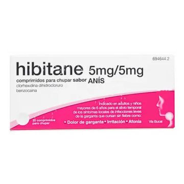 Hibitane Anís 20 comprimidos Para Chupar