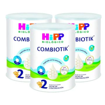 Hipp Combiotik 2, Leche de Continuación, Pack 3 x 800 gr