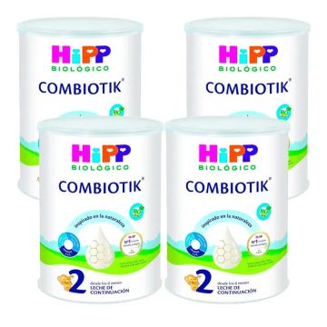 Hipp Combiotik 2, Leche de Continuación, Pack 4 x 800 gr