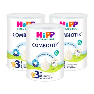 Hipp Combiotik 3, Leche de Crecimiento, Pack 3 x 800 gr
