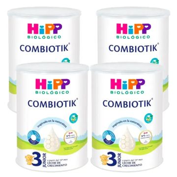 Hipp Combiotik 3, Leche de Crecimiento, Pack 4 x 800 gr
